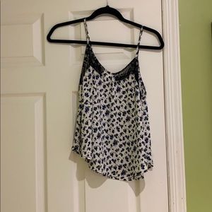 Lush Floral Tank Top Blouse